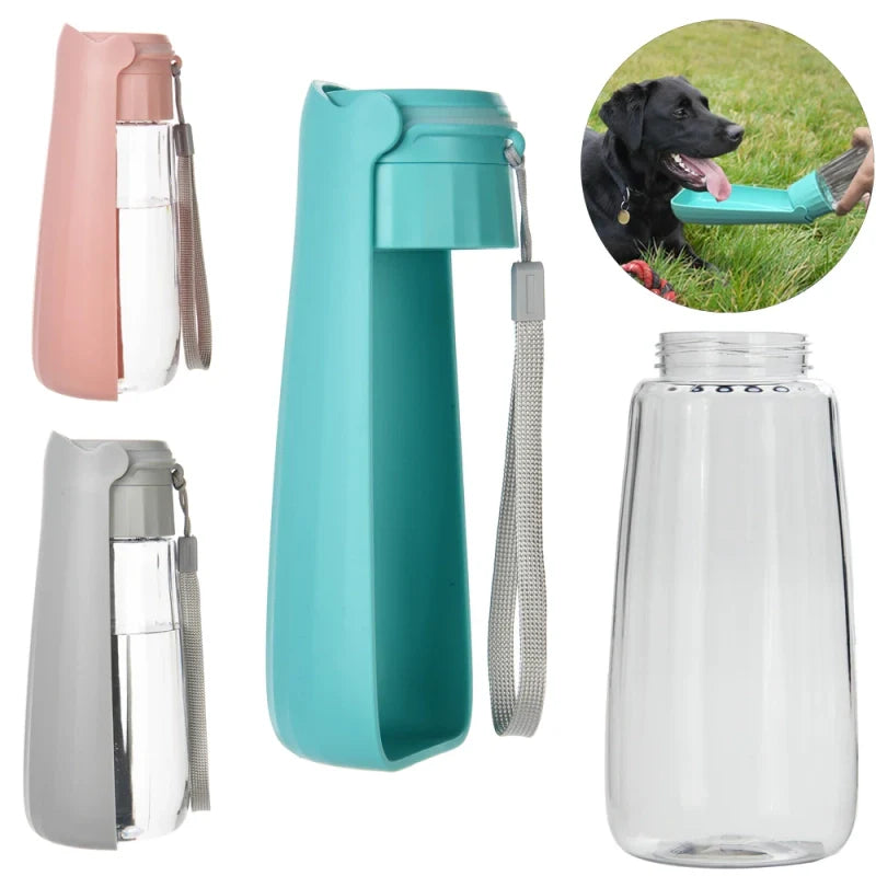 Bouteilles d’eau portables pour chien et chat en plusieurs couleurs