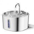 Fontaine à eau 2,2 L en acier inoxydable pour chat et chien