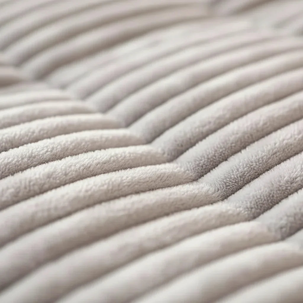 Tissu doux du lit pour chien et chat – vue rapprochée
