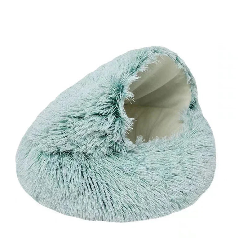 Lit igloo vert clair de 40 cm pour chat ou petit chien