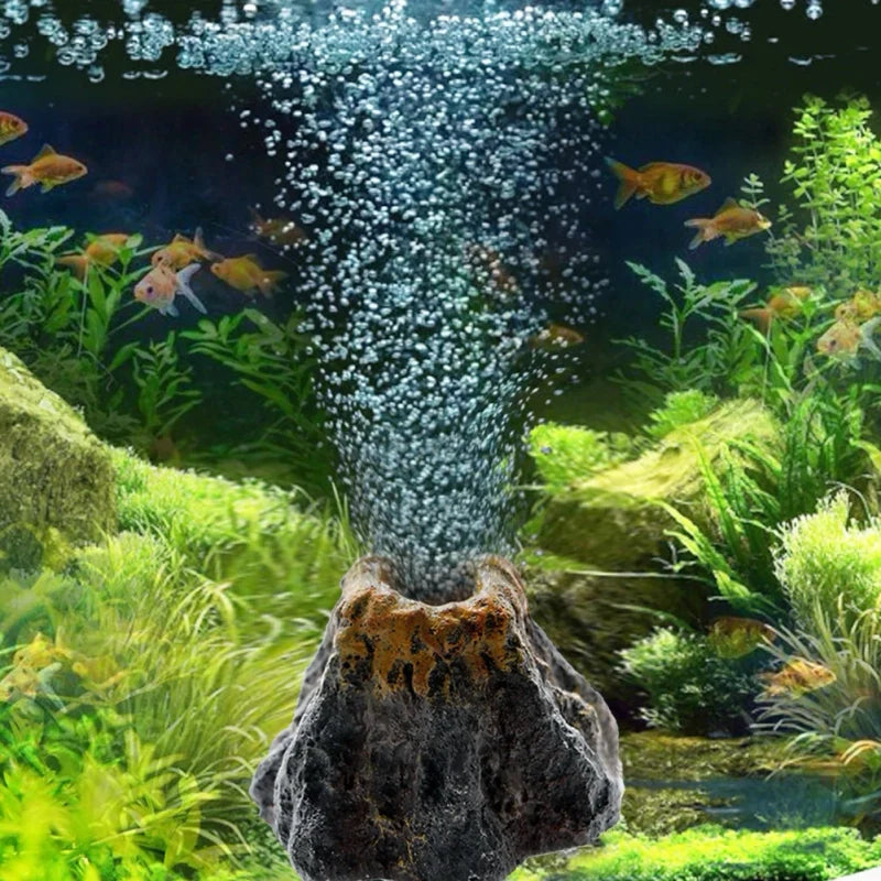 Diffuseur de bulles en forme de volcan pour aquarium