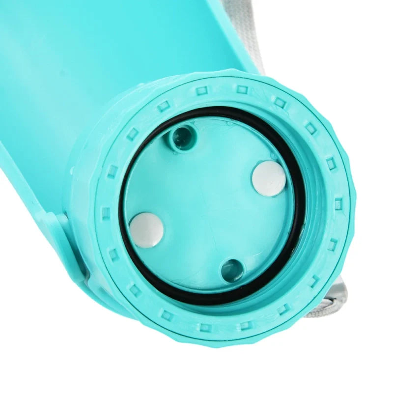 Détail du système de fermeture de la bouteille d’eau portable